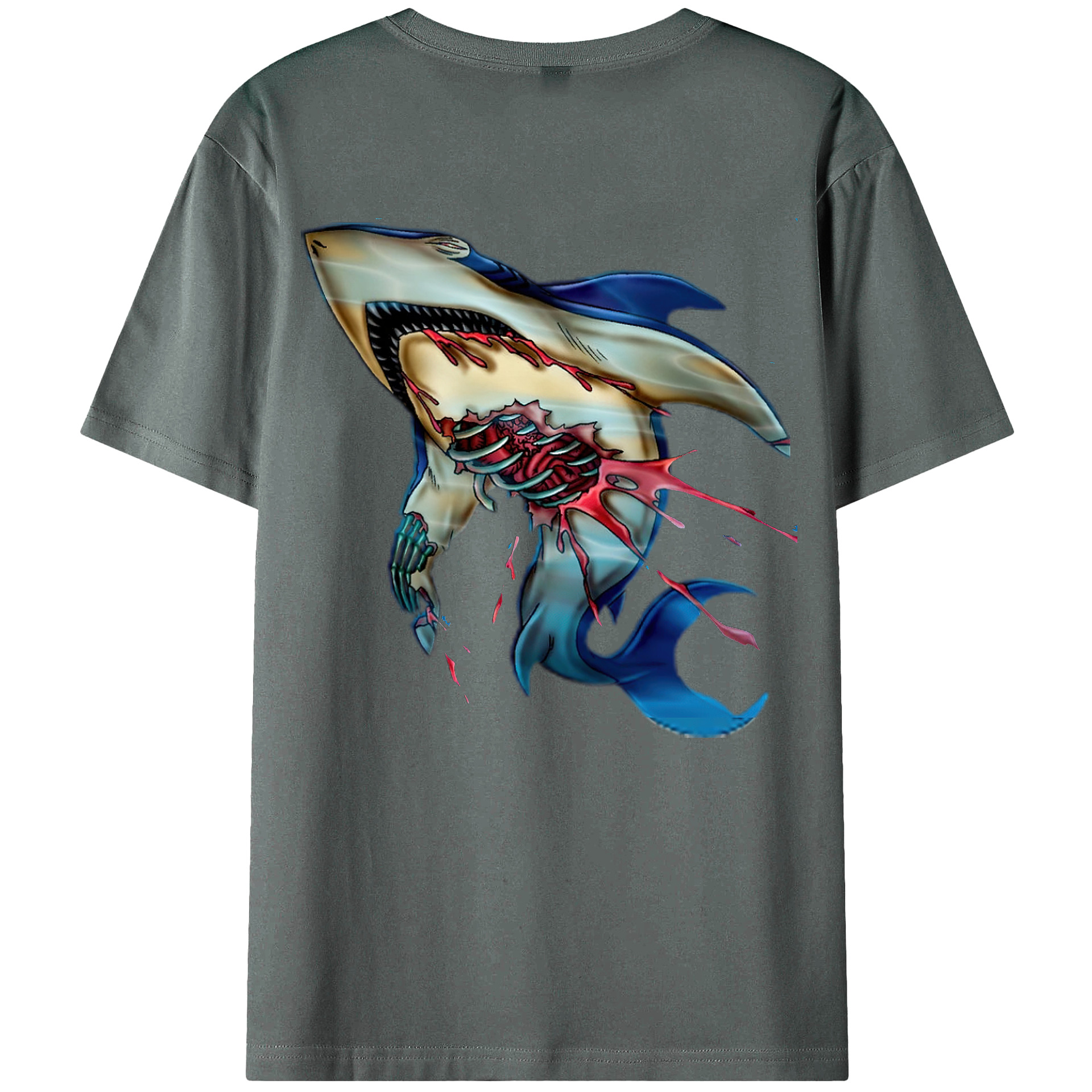 （画像用） 遊☆戯☆王 Yu-Gi-Oh! 綿100％ メンズ半袖Tシャツ（バックプリント） 通気性